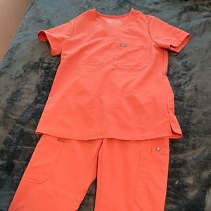 FIGS scrubs- Coral (seasonal color)